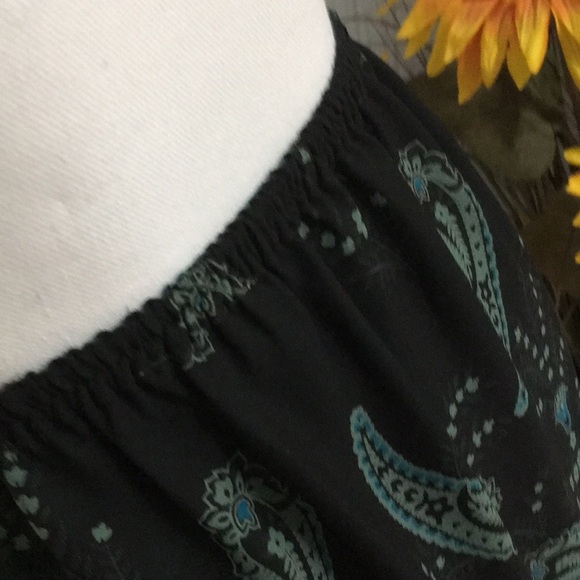 K Studio Black large paisley pattern skirt - Picture 4 of 10